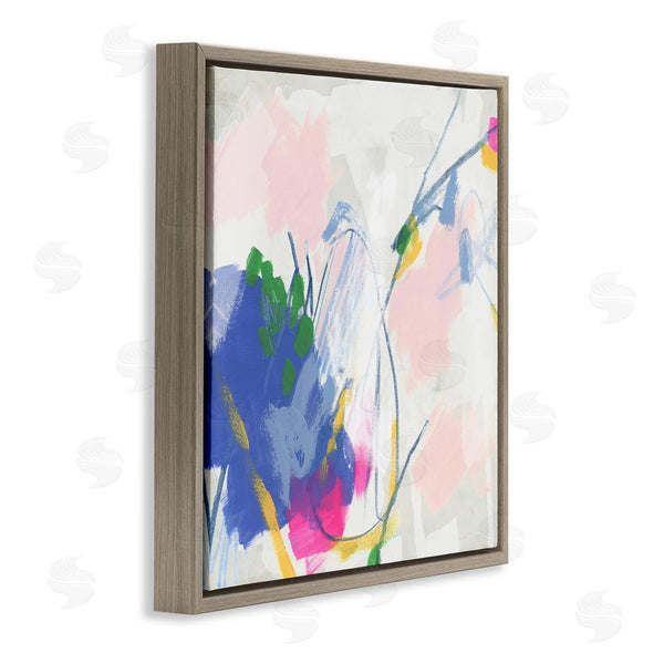 Stupell Industries June Erica Vess | Pink And Blue Abstraction