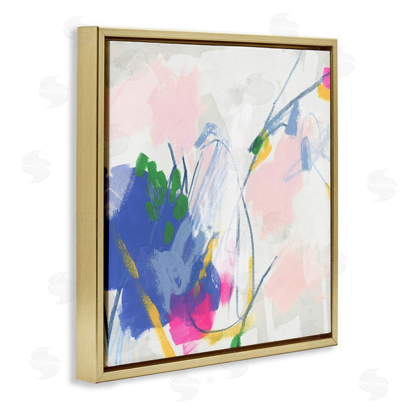 Stupell Industries June Erica Vess | Pink And Blue Abstraction