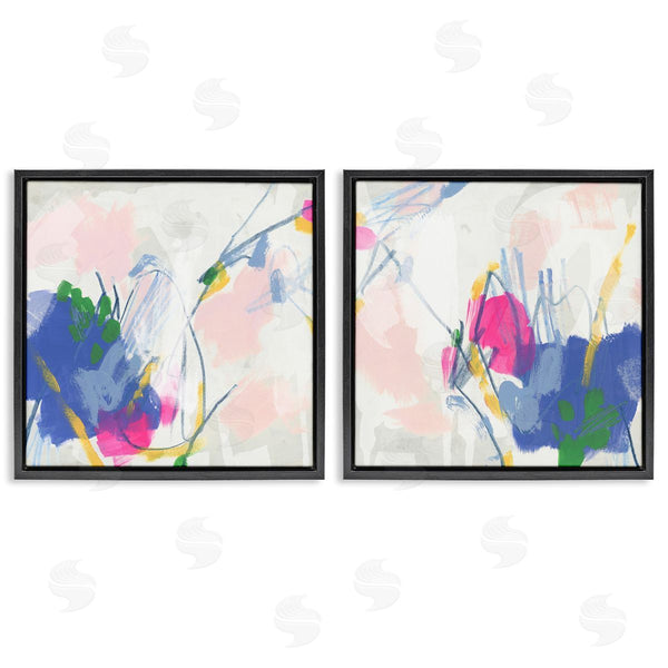 Stupell Industries June Erica Vess | Pink Blue Pop Abstract Wall Art