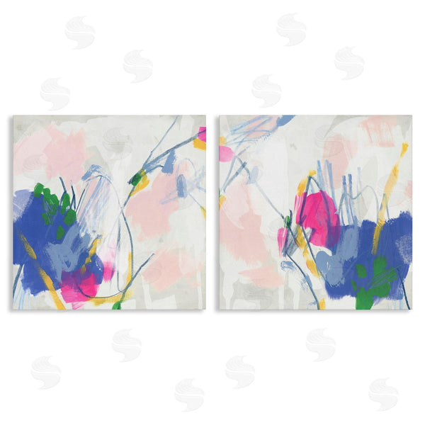 stupell industries June Erica Vess | Pink Blue Pop Abstract Wall Art