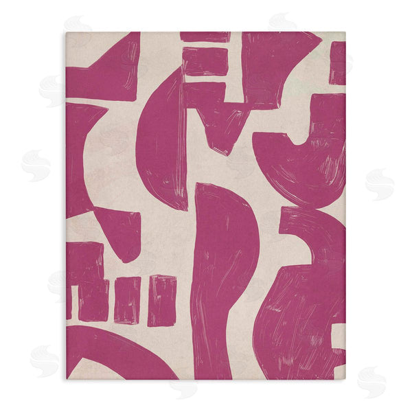stupell industries June Erica Vess | Purple Asymmetrical Shapes Wall Art