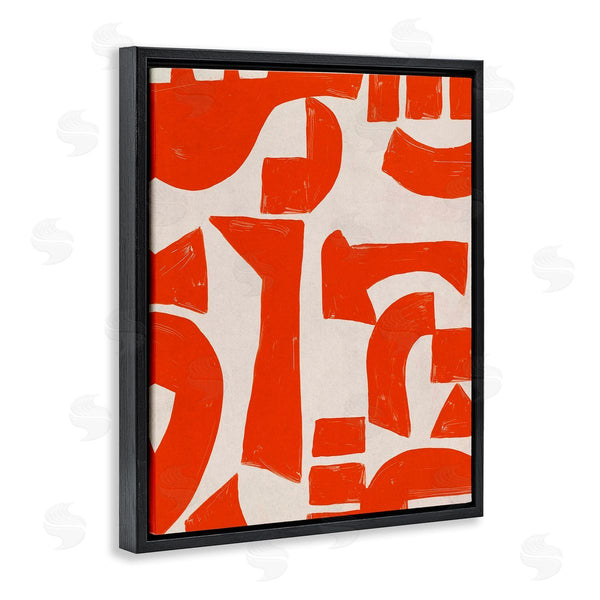 Stupell Industries June Erica Vess | Red Asymmetrical Shapes Wall Art