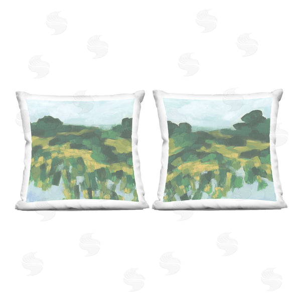 stupell industries June Erica Vess | Reflecting Green Nature Printed Throw Pillow Set