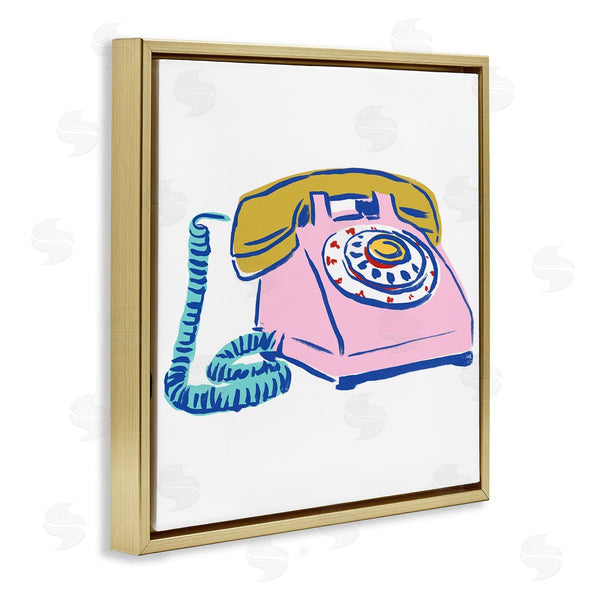 Stupell Industries June Erica Vess | Retro Rotary Telephone