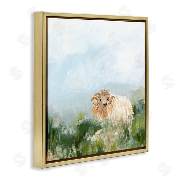 Stupell Industries June Erica Vess | Rural Goat In Meadow