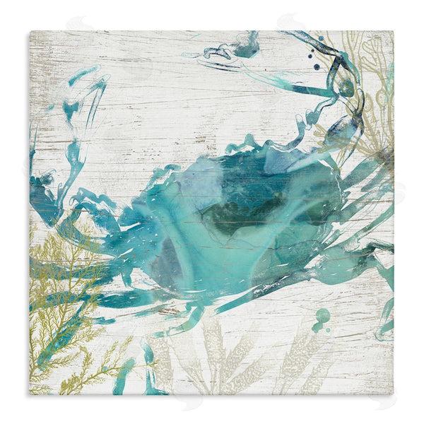 stupell industries June Erica Vess | Rustic Blue Crab Abstract Wall Art