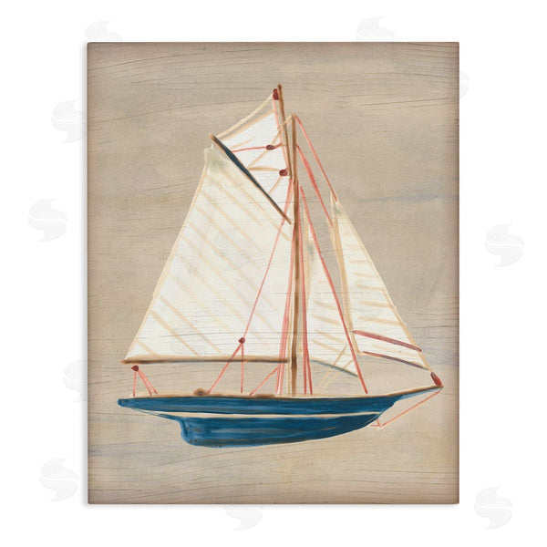 stupell industries June Erica Vess | Rustic Blue Sailboat