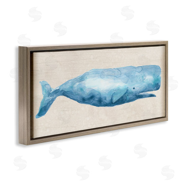 Stupell Industries June Erica Vess | Rustic Blue Whale