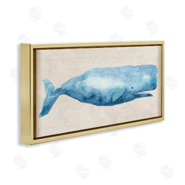 Stupell Industries June Erica Vess | Rustic Blue Whale
