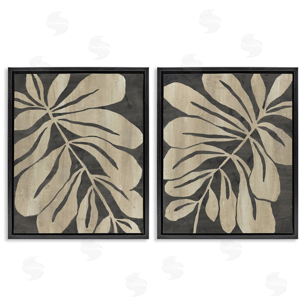 Stupell Industries June Erica Vess | Rustic Curved Leaves Wall Art