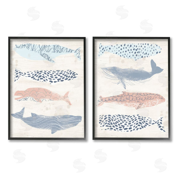 Stupell Industries June Erica Vess | Rustic Patterned Sea Life