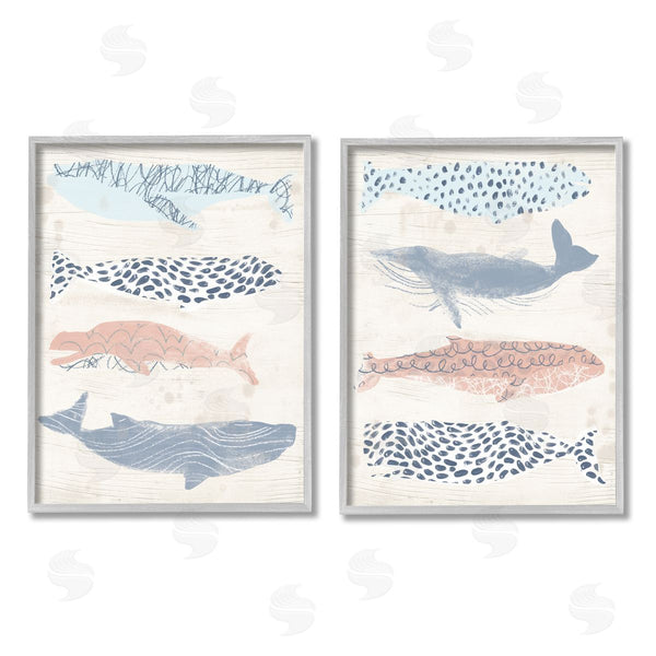 Stupell Industries June Erica Vess | Rustic Patterned Sea Life