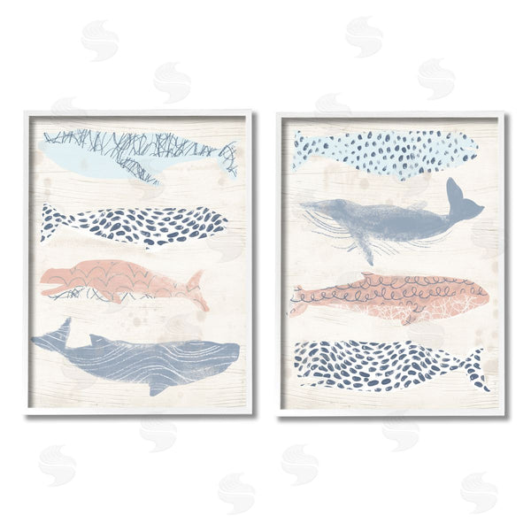 Stupell Industries June Erica Vess | Rustic Patterned Sea Life