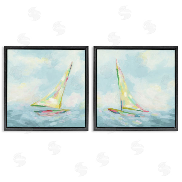 Stupell Industries June Erica Vess | Sailboats With Sea Waves Wall Art