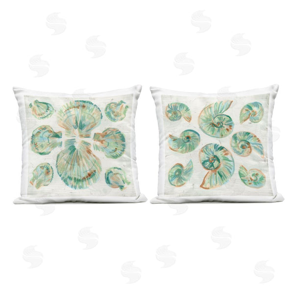 Stupell Industries June Erica Vess | Saltwashed Seashells Pattern Throw Pillow