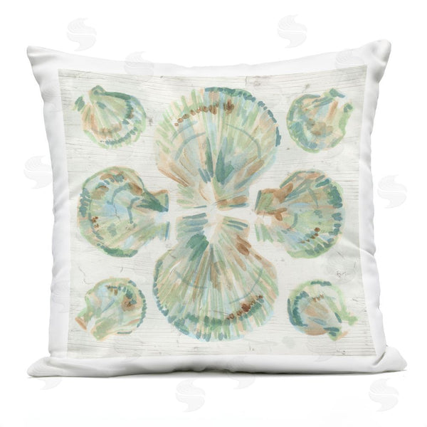 Stupell Industries June Erica Vess | Saltwashed Shells Symmetry Throw Pillow