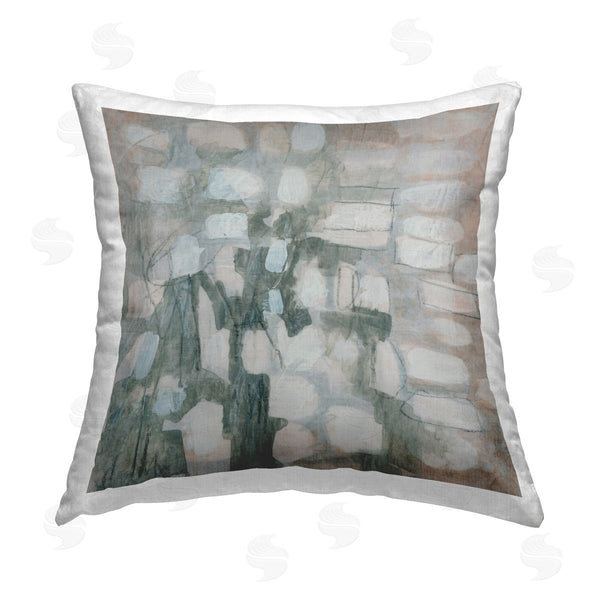 stupell industries June Erica Vess | Scattered Grey Shapes Printed Throw Pillow