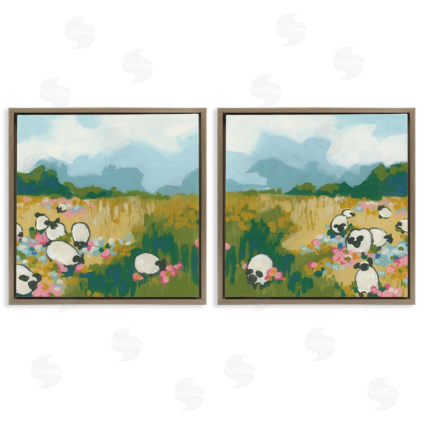 Stupell Industries June Erica Vess | Scattered Sheep In Field Wall Art