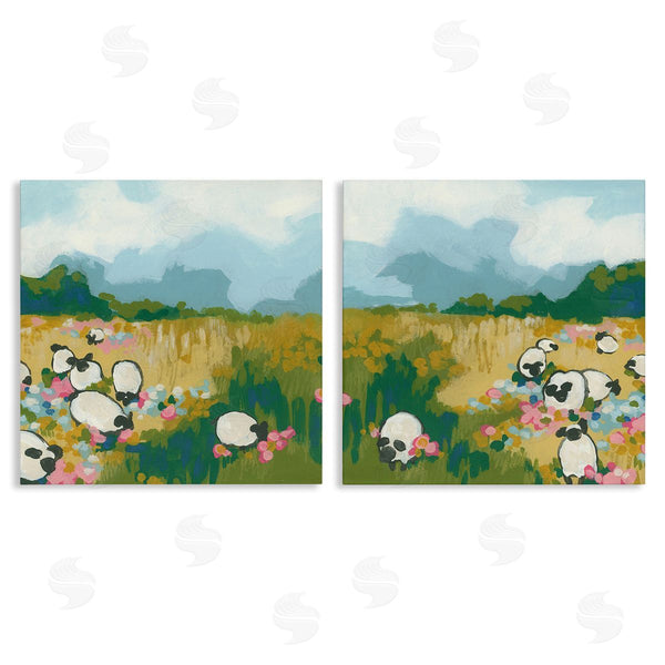stupell industries June Erica Vess | Scattered Sheep in Field Wall Art
