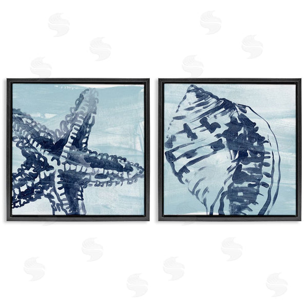 Stupell Industries June Erica Vess | Sea Life Starfish Arrangement Wall Art