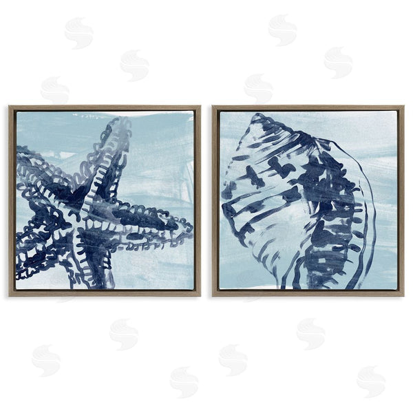 Stupell Industries June Erica Vess | Sea Life Starfish Arrangement Wall Art