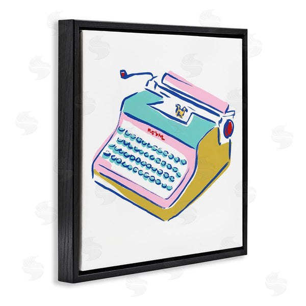 Stupell Industries June Erica Vess | Simple Retro Typewriter