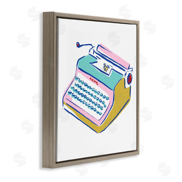 Stupell Industries June Erica Vess | Simple Retro Typewriter