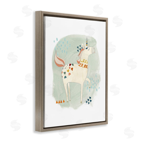 Stupell Industries June Erica Vess | Soft Patterned Unicorn Wall Art