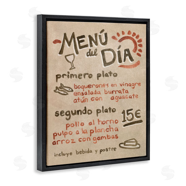 Stupell Industries June Erica Vess | Spanish Restaurant Menu