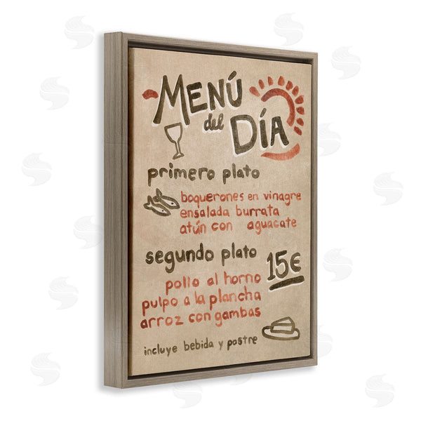 Stupell Industries June Erica Vess | Spanish Restaurant Menu
