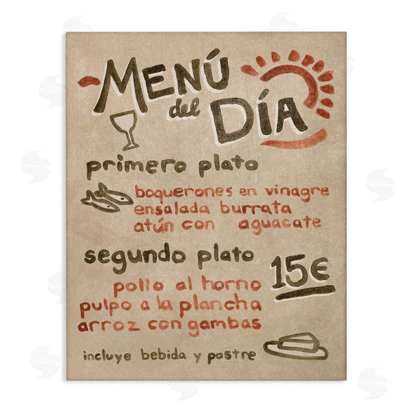 stupell industries June Erica Vess | Spanish Restaurant Menu