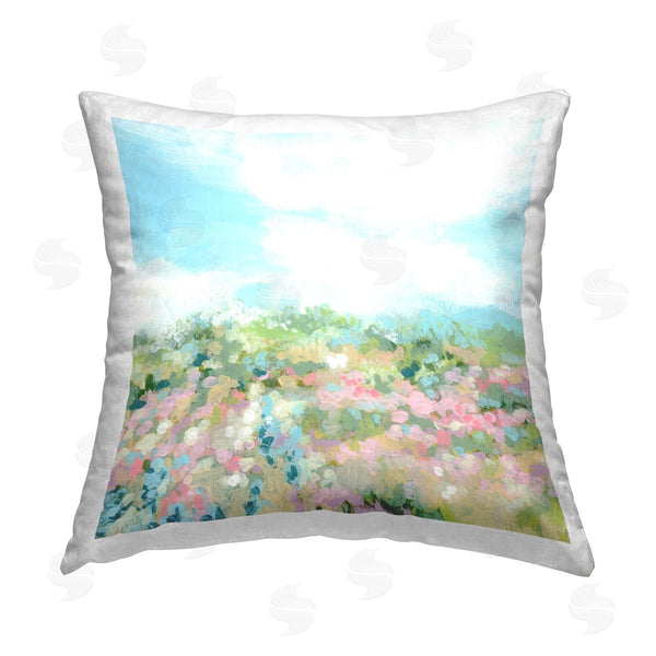 stupell industries June Erica Vess | Speckled Flower Field Printed Throw Pillow