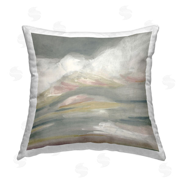 stupell industries June Erica Vess | Storm Clouds Abstraction Printed Throw Pillow