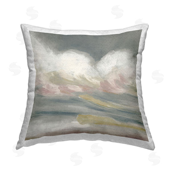 Stupell Industries June Erica Vess | Stormy Rolling Waves Printed Throw Pillow