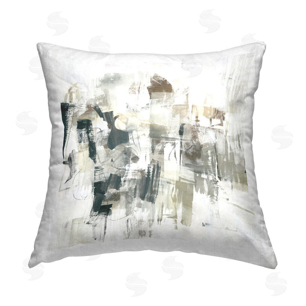 stupell industries June Erica Vess | Streaked Paint Strokes Printed Throw Pillow