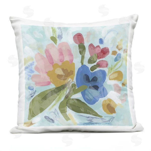 Stupell Industries June Erica Vess | Stylish Pop Flowers Printed Throw Pillow