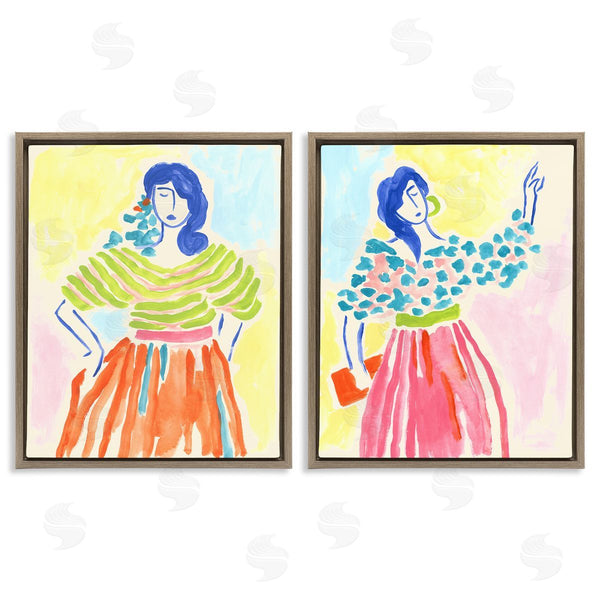 Stupell Industries June Erica Vess | Stylish Women Bright Hues