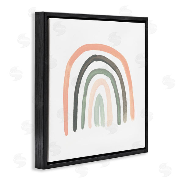 Stupell Industries June Erica Vess | Sweet Rainbow Arches Soft Green Pink Pastels Wall Art