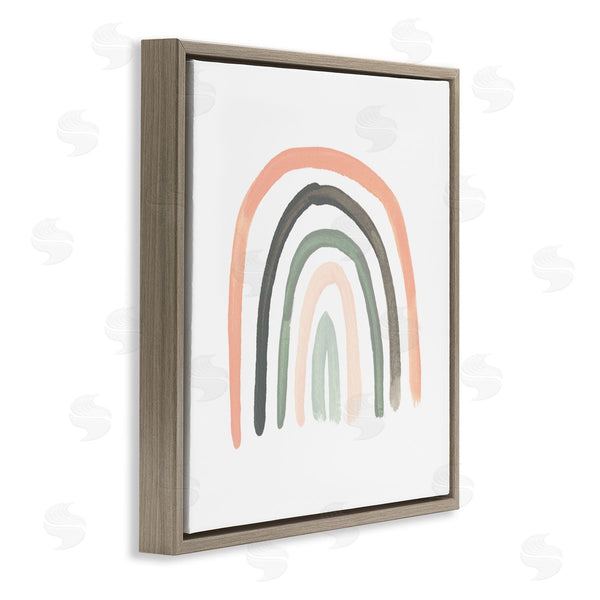 Stupell Industries June Erica Vess | Sweet Rainbow Arches Soft Green Pink Pastels Wall Art
