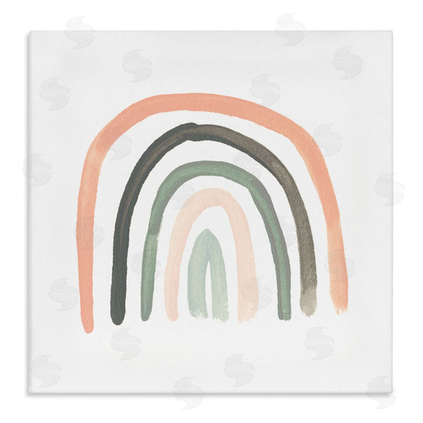 stupell industries June Erica Vess | Sweet Rainbow Arches Soft Green Pink Pastels Wall Art