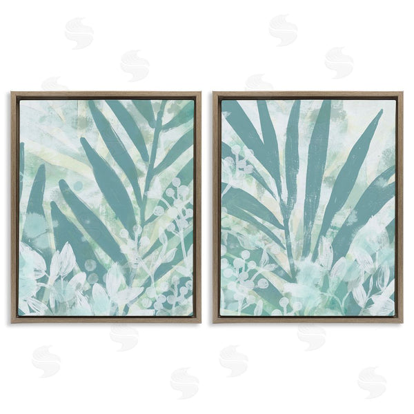 Stupell Industries June Erica Vess | Teal Palm Fronds Wall Art