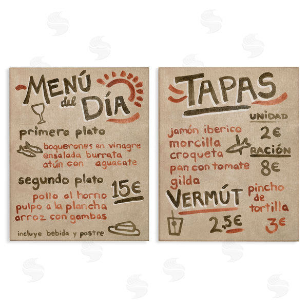 stupell industries June Erica Vess | Travel Tapas Menu