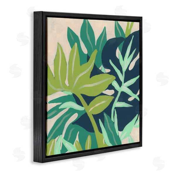 Stupell Industries June Erica Vess | Tropical Layered Plant Leaves Wall Art
