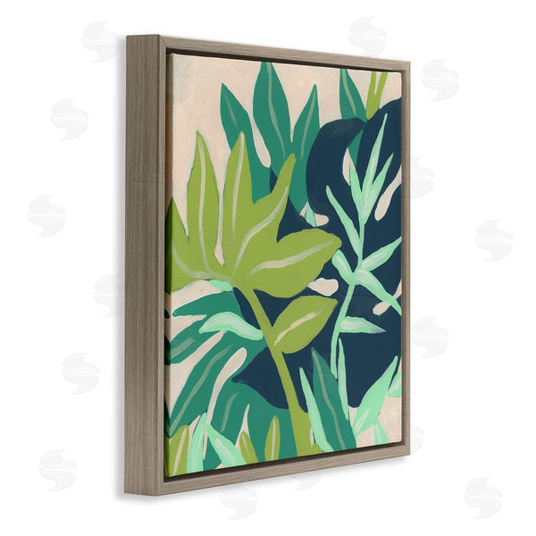 Stupell Industries June Erica Vess | Tropical Layered Plant Leaves Wall Art