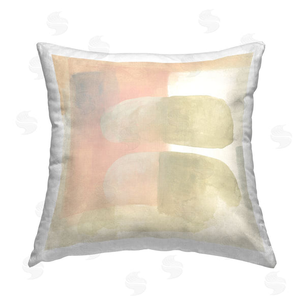 stupell industries June Erica Vess | Two Oval Shapes Printed Throw Pillow