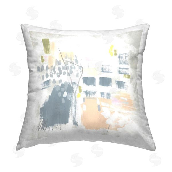 stupell industries June Erica Vess | Varied Pastel Patterns Printed Throw Pillow