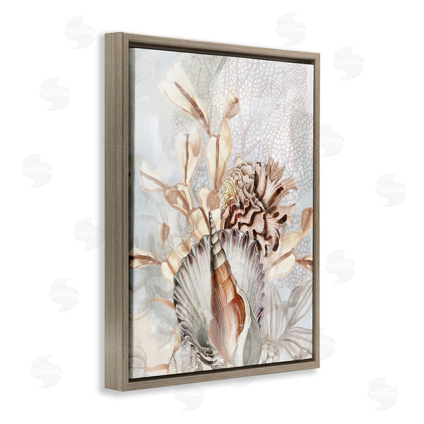 Stupell Industries June Erica Vess | Various Beige Sea Life