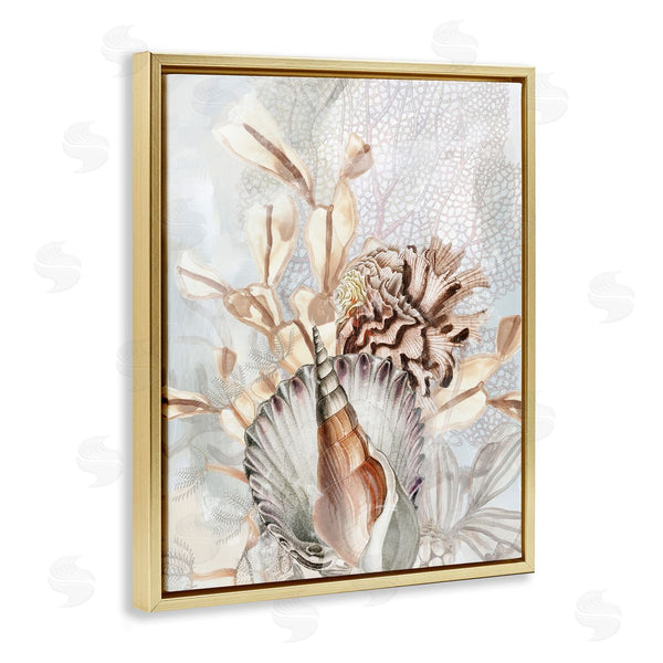Stupell Industries June Erica Vess | Various Beige Sea Life