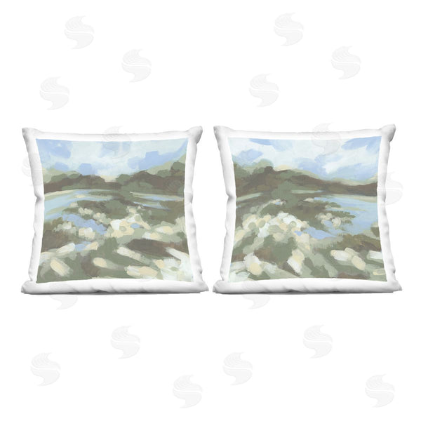 stupell industries June Erica Vess | Vivid Impressionist Landscape Printed Throw Pillow Set