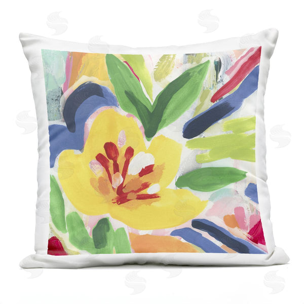 Stupell Industries June Erica Vess | Vivid Lively Florals Printed Throw Pillow